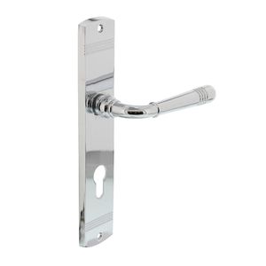 Intersteel Deurklink Emily op schild cilindergat 72mm chroom