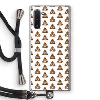 Poop emoji: Samsung Galaxy Note 10 Transparant Hoesje met koord