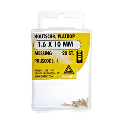 Houtschr. pk 2.5x12mm mess 22st - Deltafix