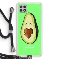 Avocuddle: Samsung Galaxy A22 4G Transparant Hoesje met koord