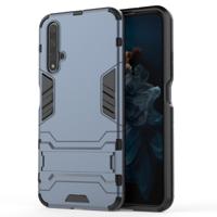 Schokbestendige PC + TPU Case voor Huawei Honor 20 met houder (marineblauw)