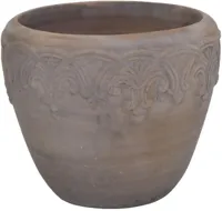 Mega Collections Bloempot Mystic Swirl - Ø40 x H34 - Bruin