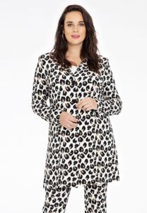Yoek Lange blazer FELINE | Bruin | Maat 50/52