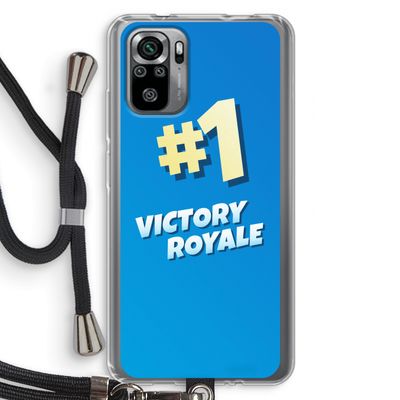 Victory Royale: Xiaomi Redmi Note 10S Transparant Hoesje met koord