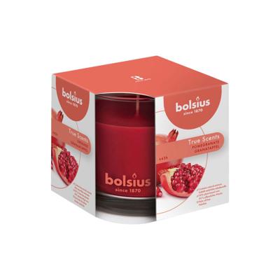 Bolsius geurkaars in glas granaatappel 95x95 true scents