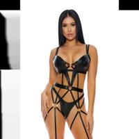 Forplay Sweet Spot - Cheetah Bustier Set - XL - thumbnail