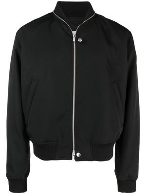 Jil Sander veste bomber en laine à fermeture zippée - Noir