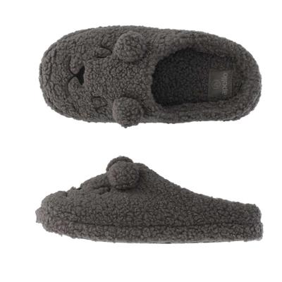 Apollo Pantoffels Dames Teddy Bear Antraciet-39/40