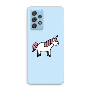 Eenhoorn: Samsung Galaxy A73 Transparant Hoesje