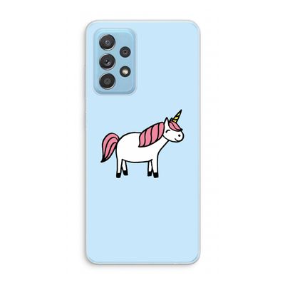 Eenhoorn: Samsung Galaxy A73 Transparant Hoesje