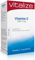 Vitalize Vitamine D Forte 75mcg Capsules 120st - thumbnail
