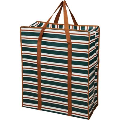Grote opberg tas voor dekens/kussens/speelgoed - met rits - Retro kleuren mix - 55 x 27 x 65 cm
