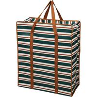Grote opberg tas voor dekens/kussens/speelgoed - met rits - Retro kleuren mix - 55 x 27 x 65 cm