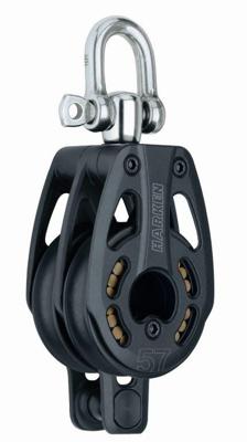 Harken 57mm Black Magic 2-schijfsblok Met Hondsvot Default