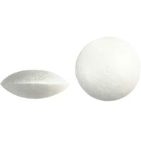 Creativ Company Ufo&apos;s, d 7,5 cm, dikte 31 mm, wit, 100 stuk/ 1 doos