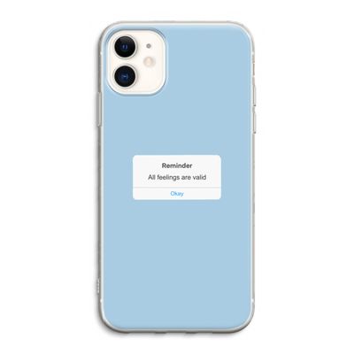 Reminder: iPhone 11 Transparant Hoesje