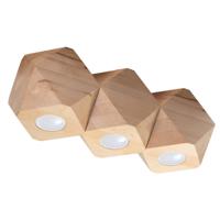 Licht Op SRL - Woody Plafondlamp Van Natuurlijk Hout