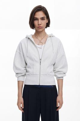 Effen hoodie - BLACK - S