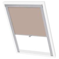 VidaXL Rolgordijn verduisterend beige p06/406