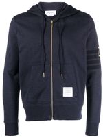 Thom Browne hoodie Anchor à fermeture zippée - Bleu