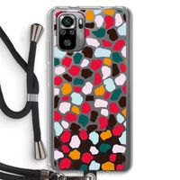 Colored Giraffe: Xiaomi Redmi Note 10S Transparant Hoesje met koord