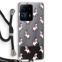 Eenhoorns overal: Xiaomi Mi Mix 4 Transparant Hoesje met koord