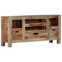 Dressoir 100x30x50 cm massief sheeshamhout grijs - thumbnail