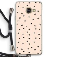 Kleine kattenkopjes: Samsung Galaxy A3 (2016) Transparant Hoesje met koord