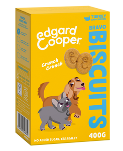 Edgard & Cooper Bravo Biscuits Kalkoen&Kip hond 400 gram