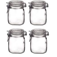 Weckpot/inmaakpot - 10x - 750 ML - glas - met beugelsluiting - luchtdicht - 10 x 13 cm