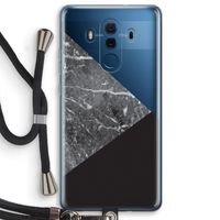 Combinatie marmer: Huawei Mate 10 Pro Transparant Hoesje met koord