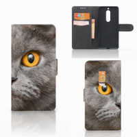 Telefoonhoesje met Pasjes Nokia 5 Britse Korthaar - thumbnail