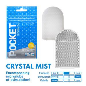 Tenga Pocket Stroker - Praktische Wegwerp Masturbator In Zakformaat Crystal Mist