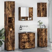 Badkamermeubelset met lade 5 pcs Gerookt eiken 61 x 35 x 64 cm