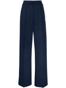 MSGM pantalon de jogging à logo imprimé - Bleu