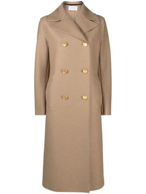Harris Wharf London manteau croisé en laine vierge - Tons neutres