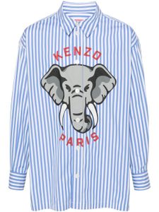 Kenzo chemise Elephant à rayures - Bleu