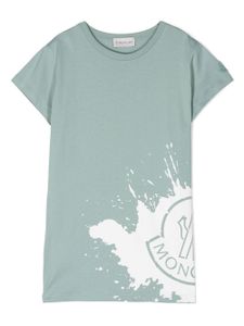 Moncler Enfant t-shirt à logo imprimé - Vert