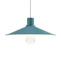 Kleine hanglamp industrieel &apos;Harry&apos; zeegroen incl. plafondkap kabel & fitting