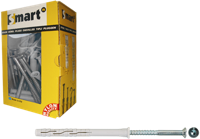 Pgb-Europe smart | raamplug +schroef vzk tx ø 8x140 nzn | 50 st sm0rptn01080140e