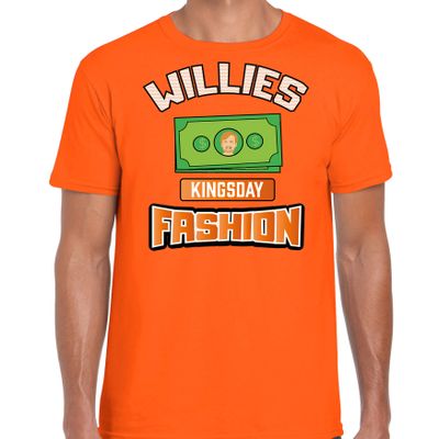 Oranje Koningsdag t-shirt - willies kingsday fashion - voor heren