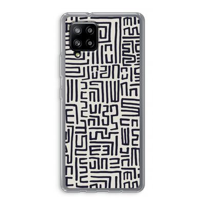 Moroccan Print: Samsung Galaxy A42 5G Transparant Hoesje