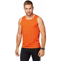 Oranje sport singlet voor heren