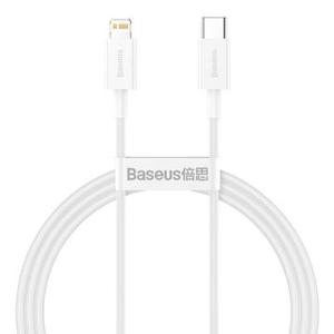 Baseus Superior-serie USB-C / Lightning-kabel - 1m, 20W - Wit