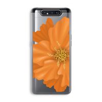 Orange Ellila flower: Samsung Galaxy A80 Transparant Hoesje
