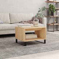 Salontafel 60x50x40 cm bewerkt hout sonoma eikenkleurig