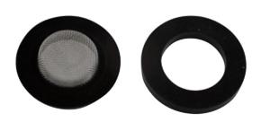 Kirchhoff Schroefafdichting, rubber, 14,5 x 26 x 3/16 x 26,5 x 3 mm, met zeef voor toevoerslang 3/4" (2x) - 98697150
