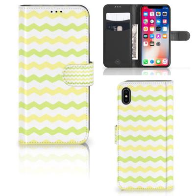 Apple iPhone Xs Max | Telefoon Hoesje | Waves Yellow
