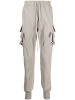 Rick Owens drawstring drop-crotch track pants - Gris