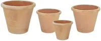 Mcollections Planter - Ø28 x H28 - Terracotta - Whitewash